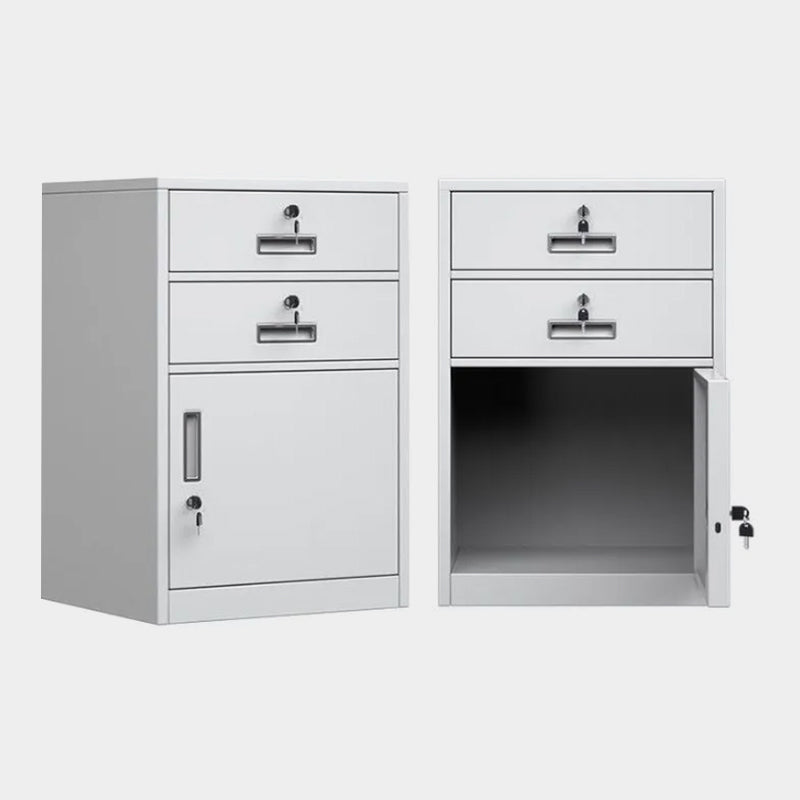 Vertical Filing Cabinet Metal File Cabinet with Lock and Storage