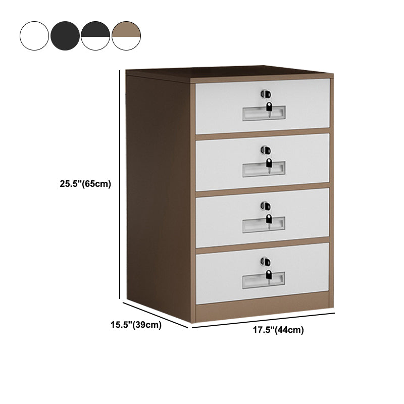 Vertical Filing Cabinet Metal File Cabinet with Lock and Storage