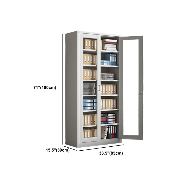 Fire-Resistant Filing Cabinet Vertical File Cabinet with Storage Shelves