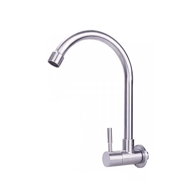 Modern Faucets 1-Handle and 1-Hole Single Level Stainless Steel Bar Faucet