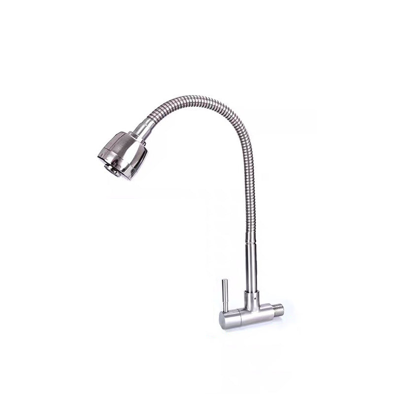 Modern Faucets 1-Handle and 1-Hole Single Level Stainless Steel Bar Faucet