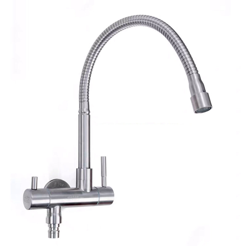 Modern Faucets 1-Handle and 1-Hole Single Level Stainless Steel Bar Faucet