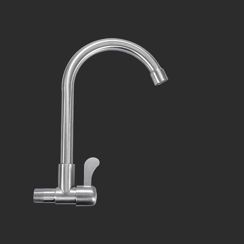 Modern Faucets 1-Handle and 1-Hole Single Level Stainless Steel Bar Faucet