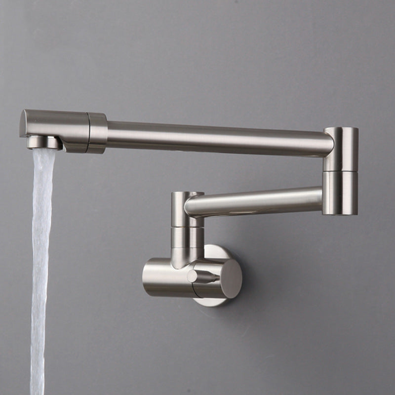 Modern Faucet 1-Handle and 1-Hole Single Level Low Pot Filler Kitchen Faucet