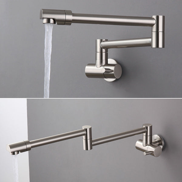 Modern Faucet 1-Handle and 1-Hole Single Level Low Pot Filler Kitchen Faucet