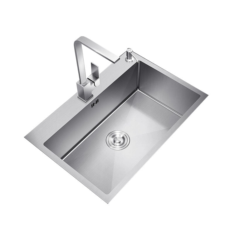 Classic Kitchen Sink Stainless Steel Friction Resistant Kitchen Sink with Drain Assembly