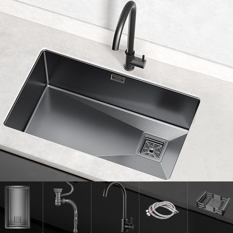 Classic Style Kitchen Sink Stainless Steel Corrosion Resistant Kitchen Sink