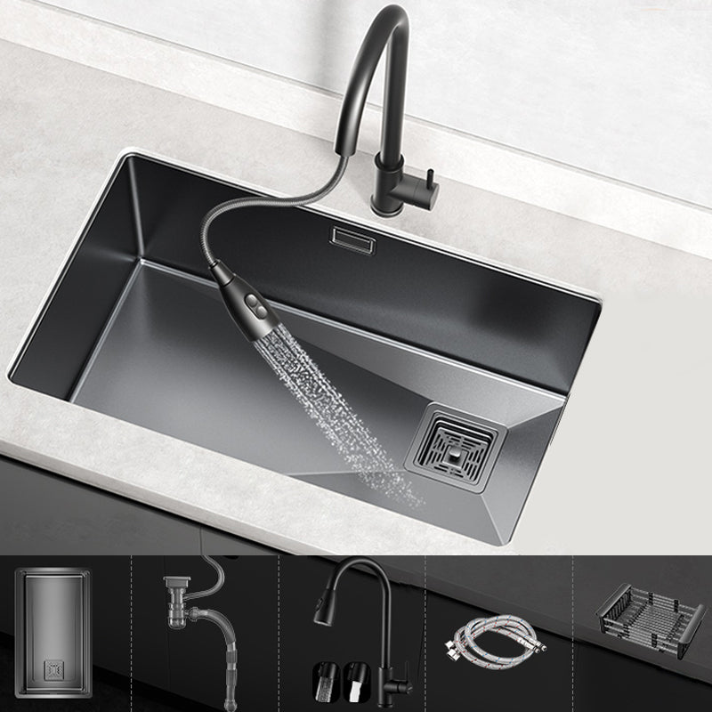 Classic Style Kitchen Sink Stainless Steel Corrosion Resistant Kitchen Sink