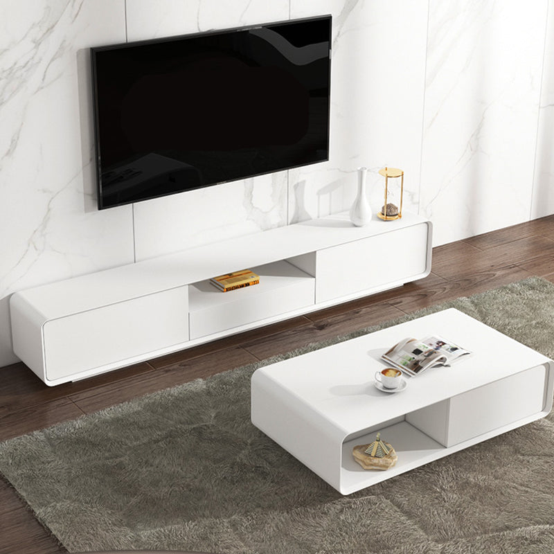 Contemporary 14-inch TV Console Modern TV Stand with Drawers