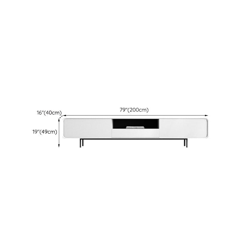 Contemporary 14-inch TV Console Modern TV Stand with Drawers