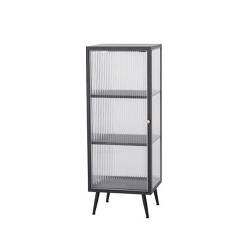 Contemporary Display Storage Cabinet Glass Door Buffet Cabinet for Dining Room