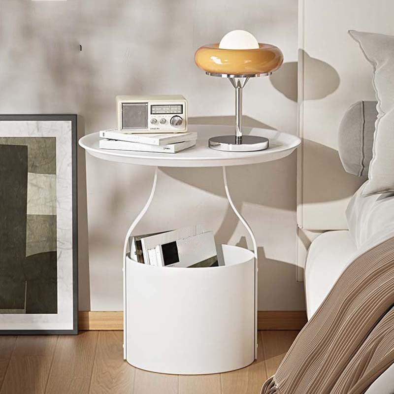 20"W X 21"H Modern Nightstand Iron Accent Table Nightstand with 1 Shelf