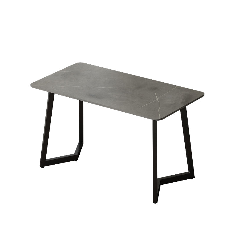 Industrial Rectangular Writing Desk Home Office Desk with Metal Legs