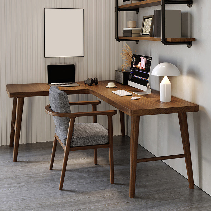 Bedroom Solid Wood Writing Table Contemporary Style Working Desk