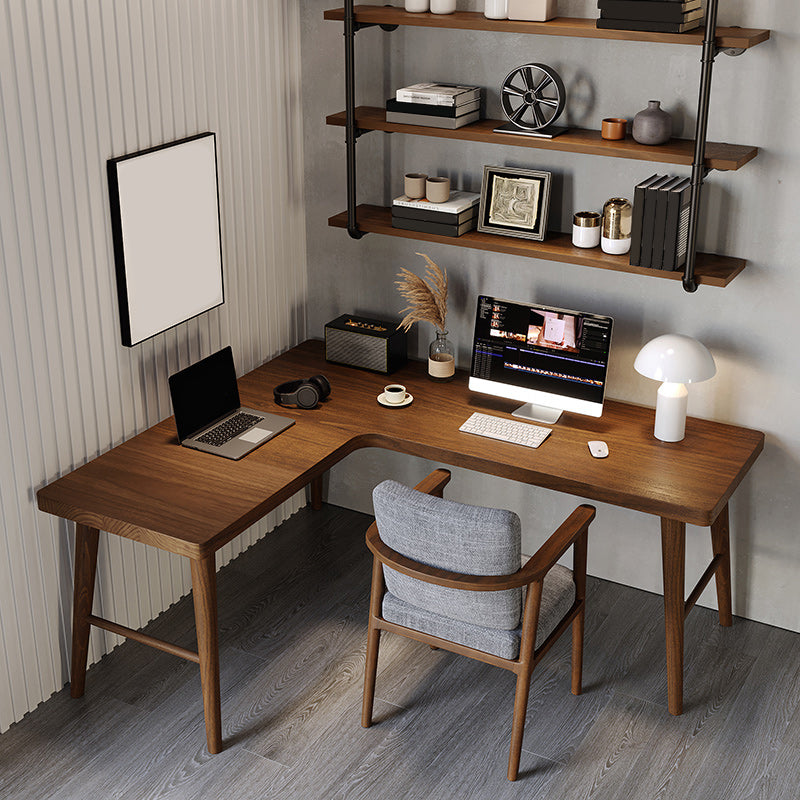 Bedroom Solid Wood Writing Table Contemporary Style Working Desk