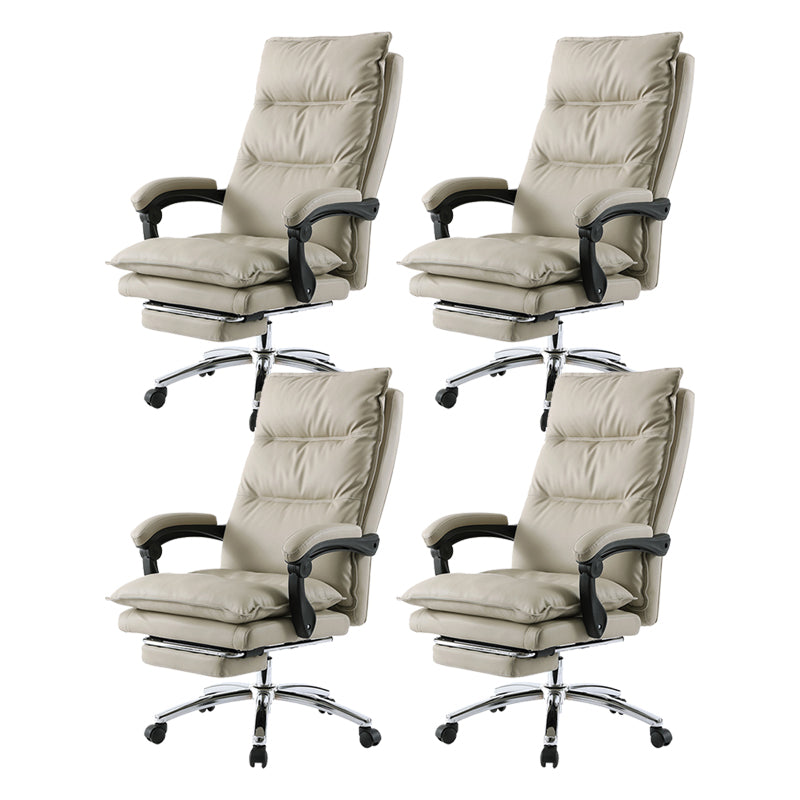 Adjustable Padded Arms Executive Chair Modern High Back Swivel Chair