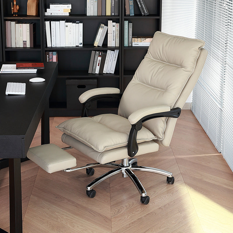 Adjustable Padded Arms Executive Chair Modern High Back Swivel Chair