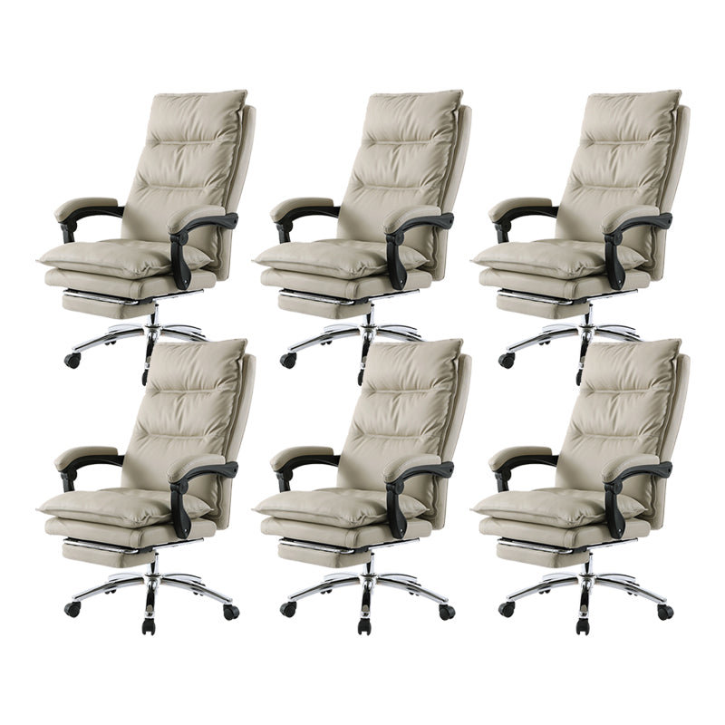 Adjustable Padded Arms Executive Chair Modern High Back Swivel Chair