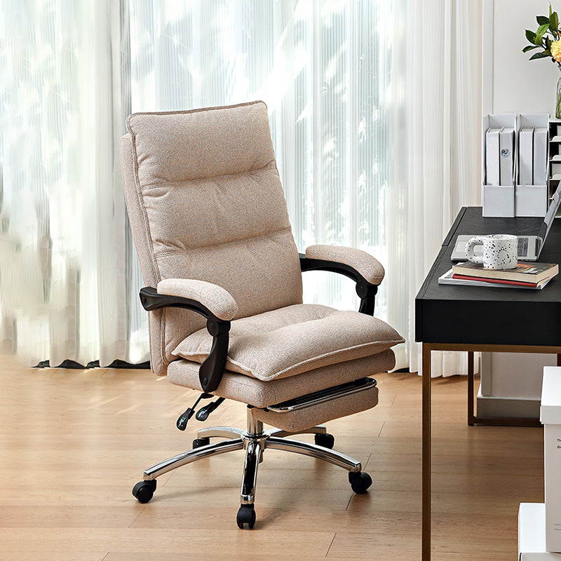 Adjustable Padded Arms Executive Chair Modern High Back Swivel Chair