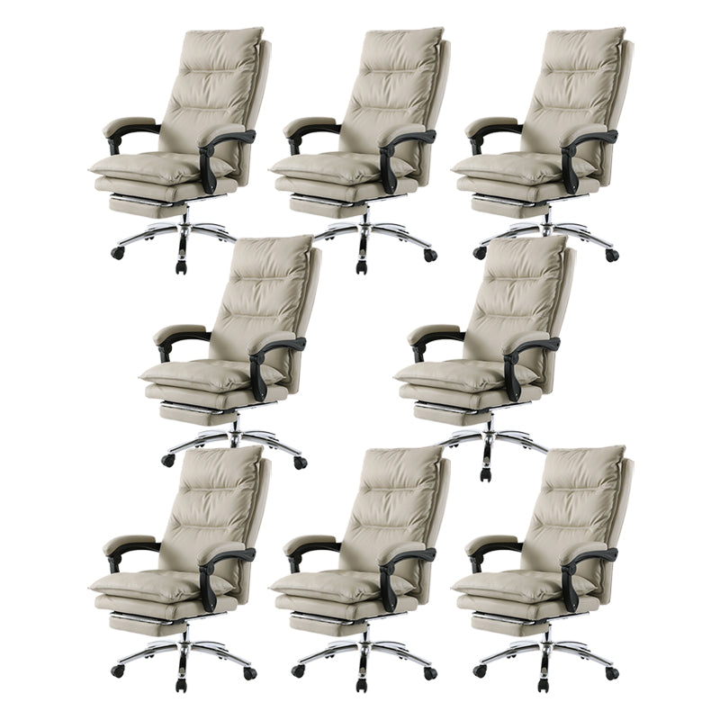 Adjustable Padded Arms Executive Chair Modern High Back Swivel Chair