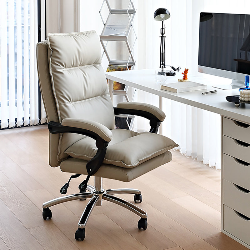 Adjustable Padded Arms Executive Chair Modern High Back Swivel Chair