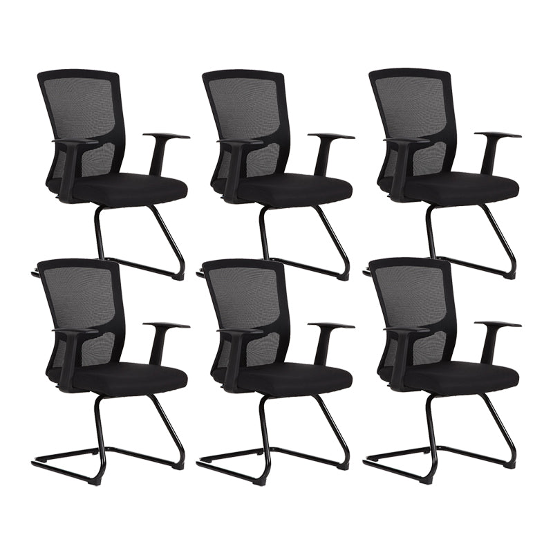 18" Wide Modern Desk Chair Breathable Air Grid Black Office Chair