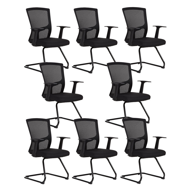 18" Wide Modern Desk Chair Breathable Air Grid Black Office Chair