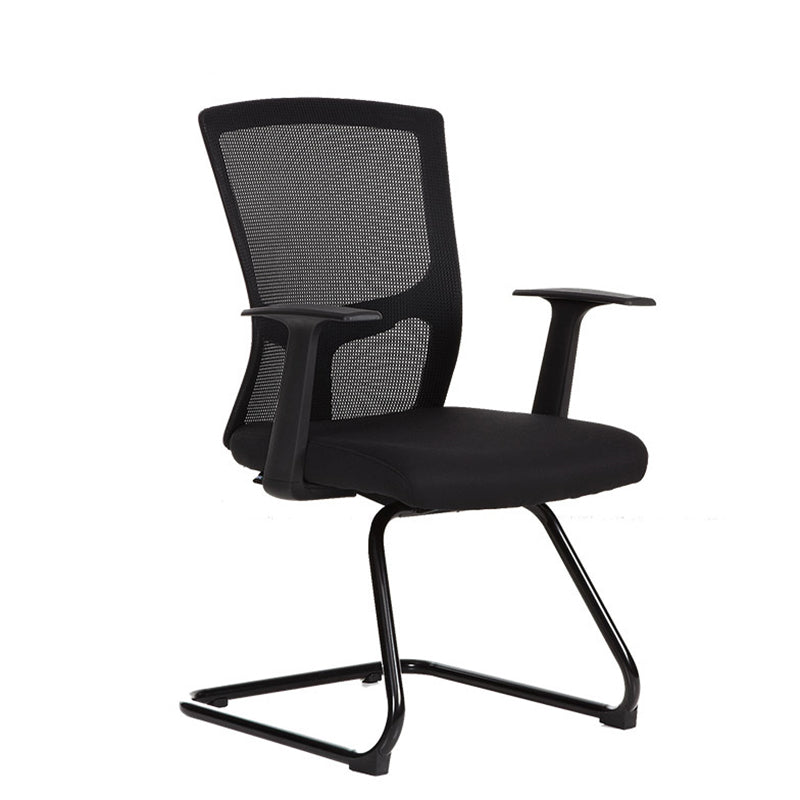 18" Wide Modern Desk Chair Breathable Air Grid Black Office Chair