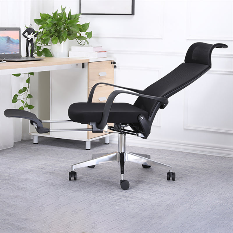 High Back Ergonomic Task Chair Modern Style Fixed Arms Desk Chair