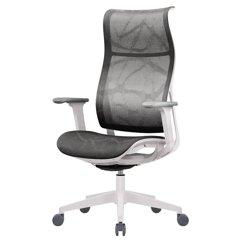 Modern High Back Swivel Chair Office Slide Desk Chair with Adjustable Arms