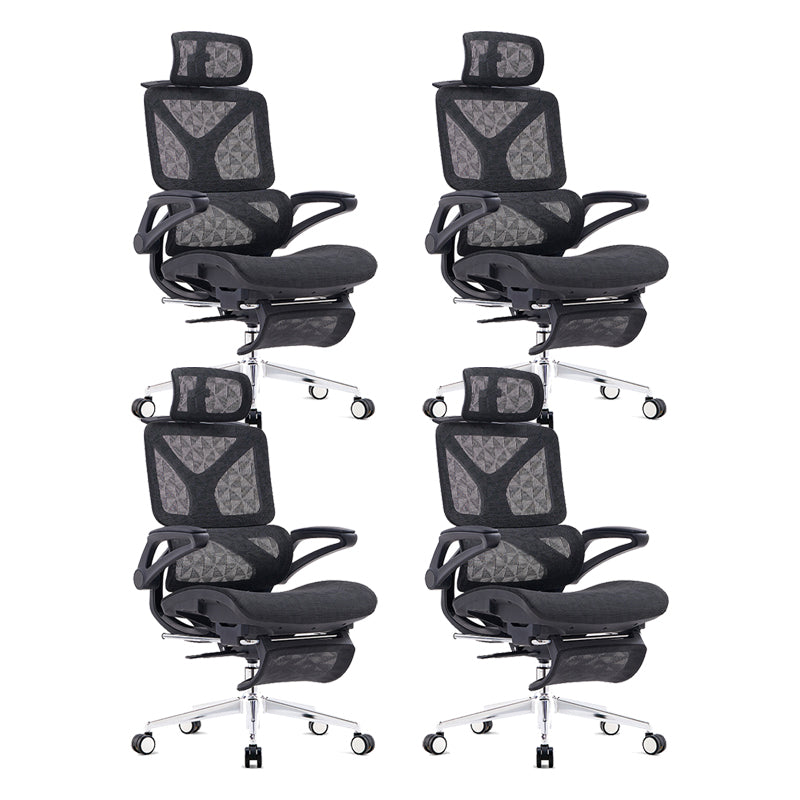 24"W Modern Desk Chair Breathable Air Grid Arms Included Office Chair