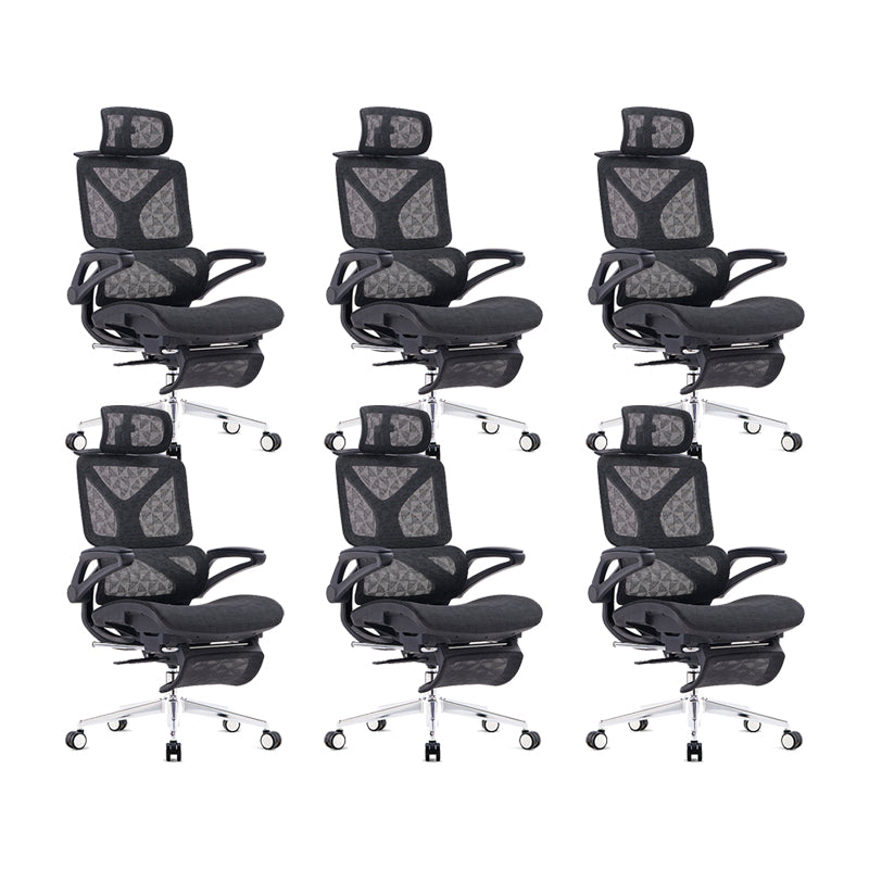 24"W Modern Desk Chair Breathable Air Grid Arms Included Office Chair