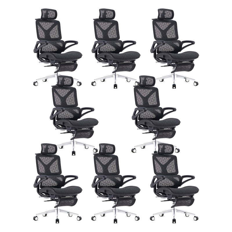 24"W Modern Desk Chair Breathable Air Grid Arms Included Office Chair