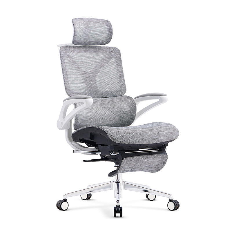 24"W Modern Desk Chair Breathable Air Grid Arms Included Office Chair