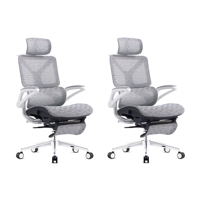 24"W Modern Desk Chair Breathable Air Grid Arms Included Office Chair