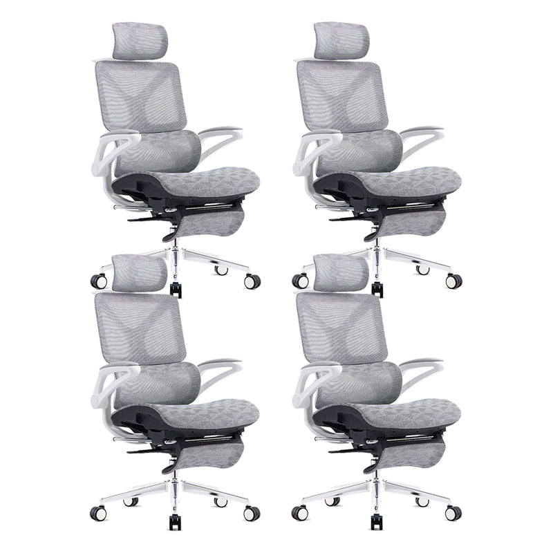 24"W Modern Desk Chair Breathable Air Grid Arms Included Office Chair