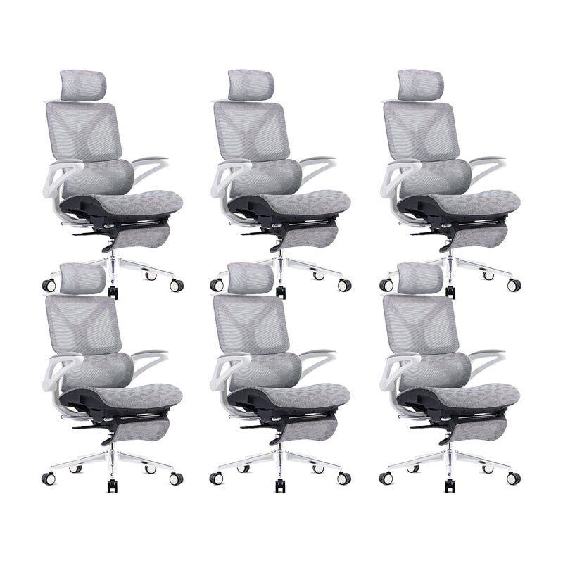 24"W Modern Desk Chair Breathable Air Grid Arms Included Office Chair