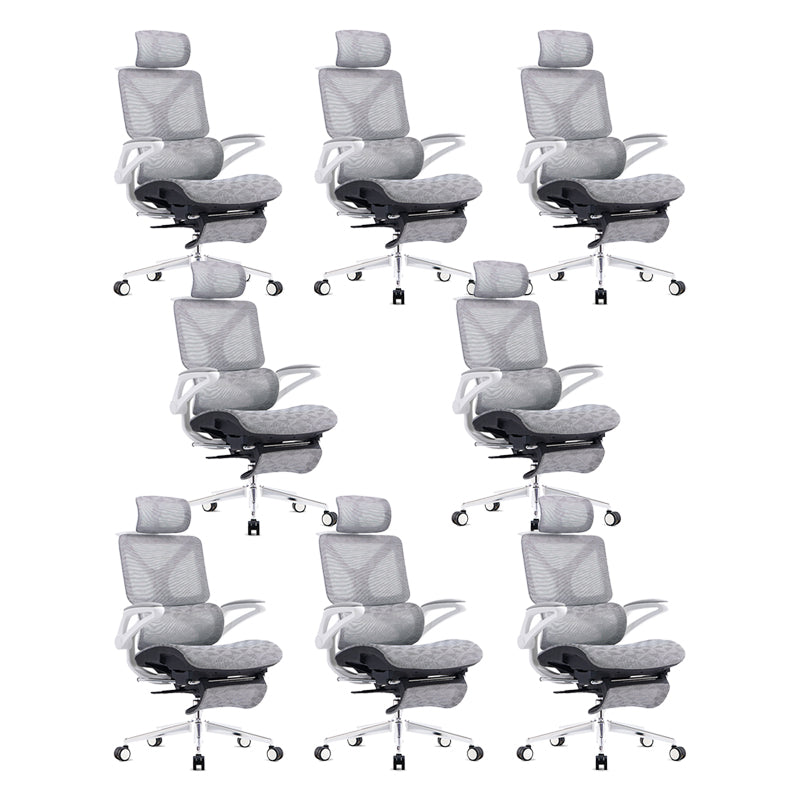 24"W Modern Desk Chair Breathable Air Grid Arms Included Office Chair