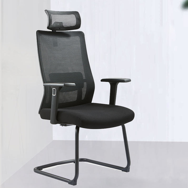 Modern Desk Chair Mesh Computer Chair Conference Chair No Wheel