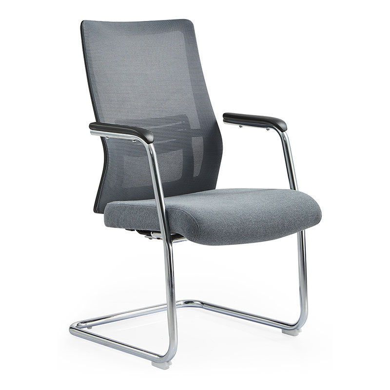 Modern Desk Chair Mesh Computer Chair Conference Chair No Wheel