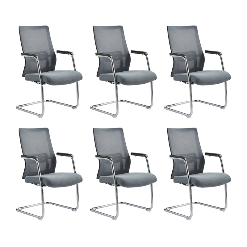 Modern Desk Chair Mesh Computer Chair Conference Chair No Wheel