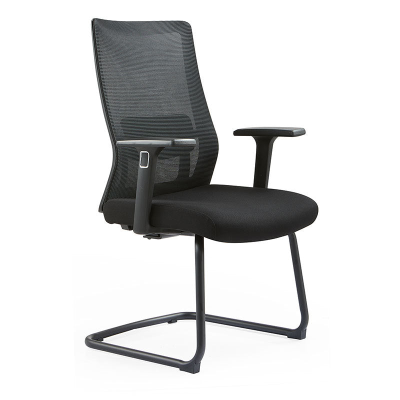 Modern Desk Chair Mesh Computer Chair Conference Chair No Wheel