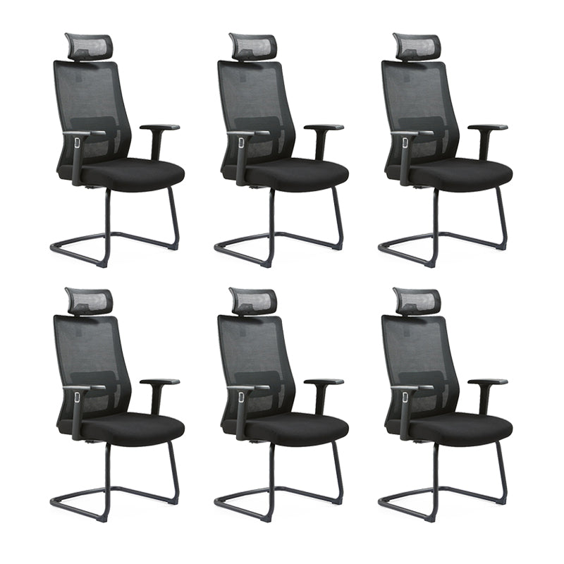 Modern Desk Chair Mesh Computer Chair Conference Chair No Wheel