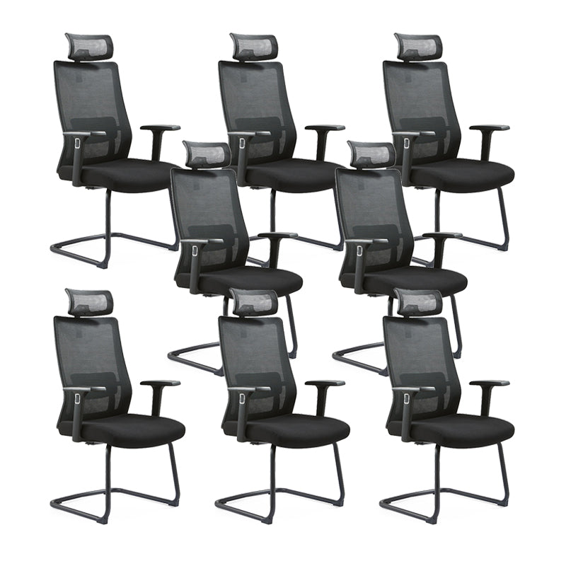 Modern Desk Chair Mesh Computer Chair Conference Chair No Wheel