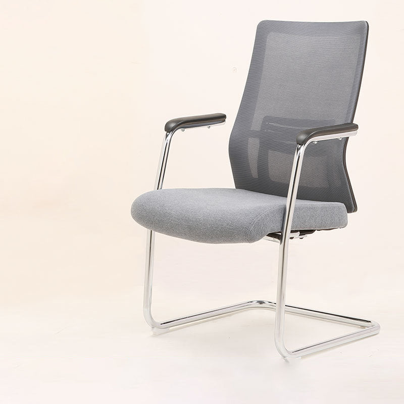 Modern Desk Chair Mesh Computer Chair Conference Chair No Wheel