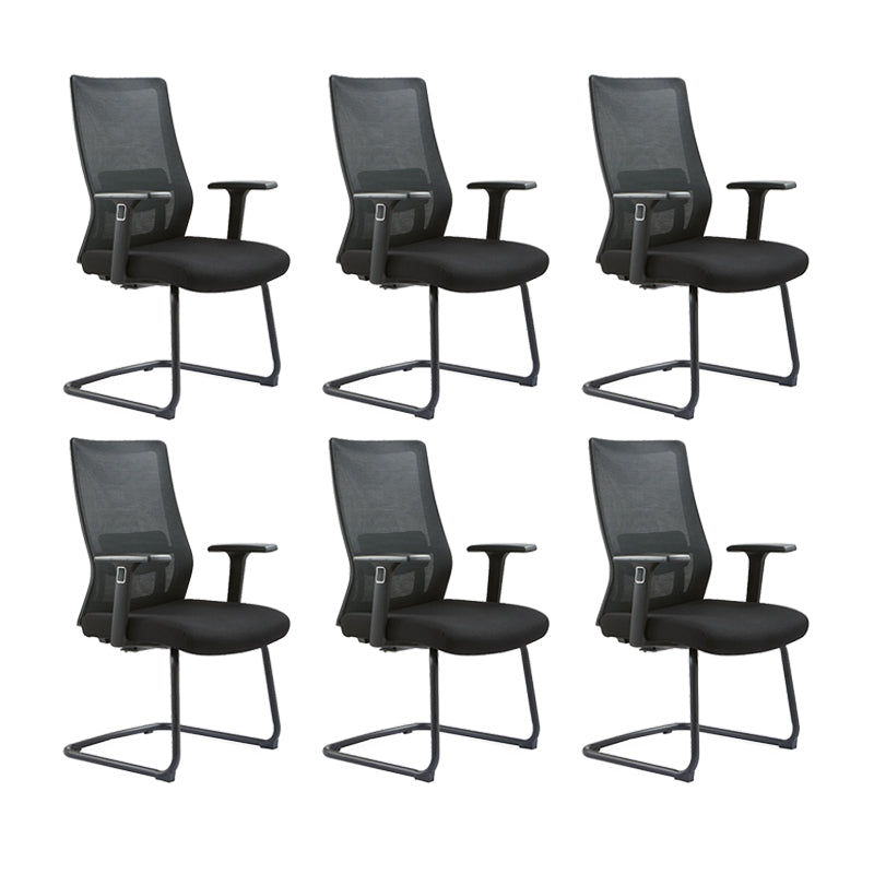 Modern Desk Chair Mesh Computer Chair Conference Chair No Wheel