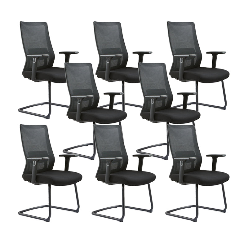 Modern Desk Chair Mesh Computer Chair Conference Chair No Wheel