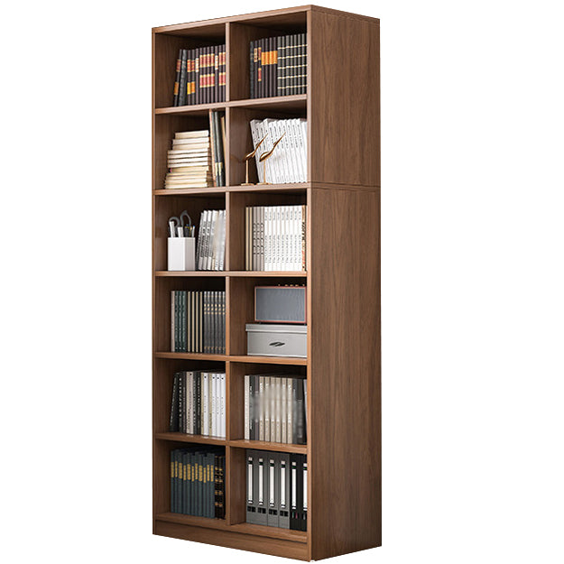 Modern Standard Bookshelf Engineered Wood Closed Back Bookcase