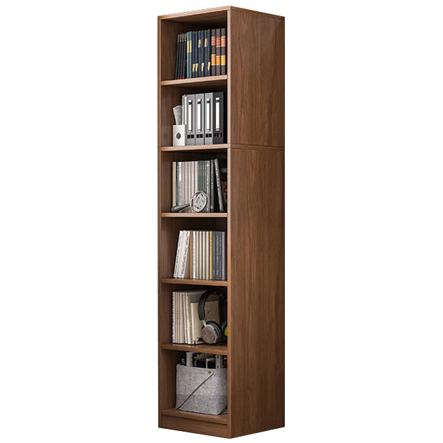 Modern Standard Bookshelf Engineered Wood Closed Back Bookcase