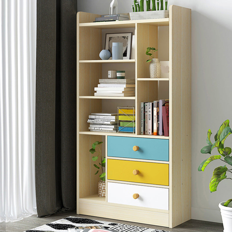 Modern Engineered Wood Bookshelf Standard Book Shelf for Home